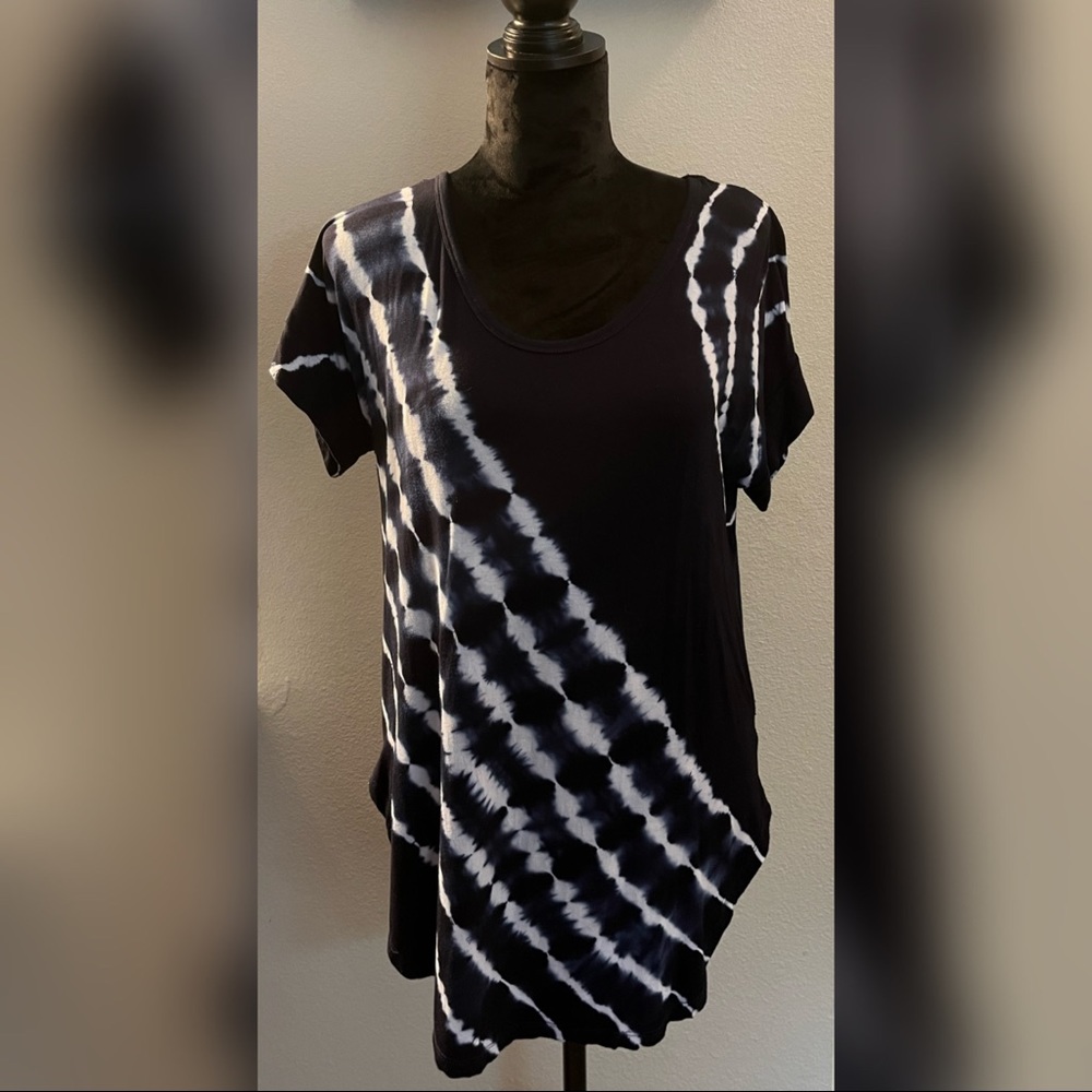 Antibes Blanc Womens Top Navy Size S
